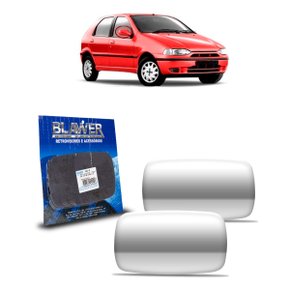 Lente Refil Retrovisor Palio Siena Strada Uno Fire 1996 a 1999 Lado Direito Passageiro FLABEG
