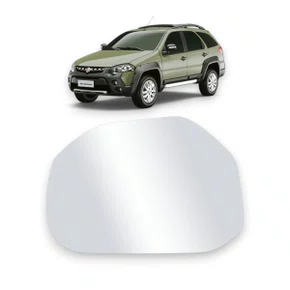Lente Refil Retrovisor Palio Strada Idea Adventure Direito