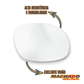 Lente Refil Retrovisor Peugeot 206 207 C3 Direito