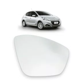 Lente Refil Retrovisor Peugeot 208 2012 a 2018 Lado Direito Passageiro BLAWER 