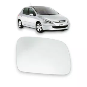 Lente Refil Retrovisor Peugeot 307 407 2002 a 2012 Direito