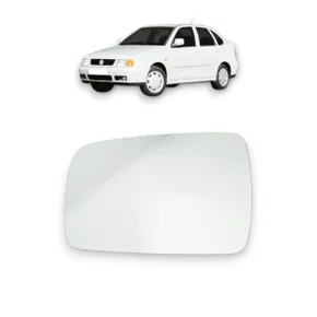 Lente Refil Retrovisor Polo 1997 a 2002 Lado Esquerdo