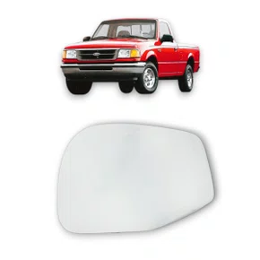 Lente Refil Retrovisor Ranger XLT 1994 a 2006 Grande Esquerdo
