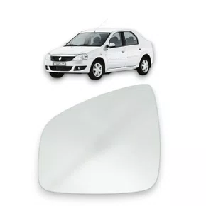 Lente Refil Retrovisor Sandero Logan 2010 a 2014 Esquerdo
