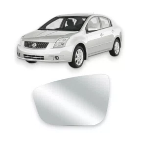 Lente Refil Retrovisor Sentra 2004 a 2009 Lado Esquerdo Motorista BLAWER 