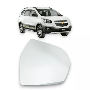 Lente Refil Retrovisor Spin 2012 a 2020 Lado Direito