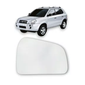 Lente Refil Retrovisor Tucson 2004 a 2017 Lado Direito