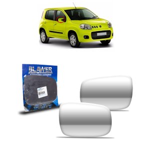 Lente Refil Retrovisor Uno Novo Vivace Way 2011 a 2021 Lado Direito Passageiro BLAWER