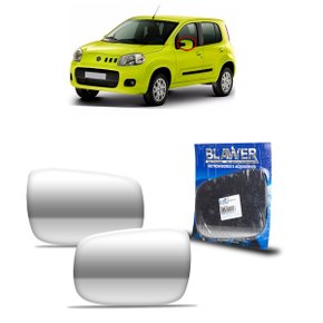 Lente Refil Retrovisor Uno Novo Vivace Way 2011 a 2021 Lado Esquerdo Motorista BLAWER
