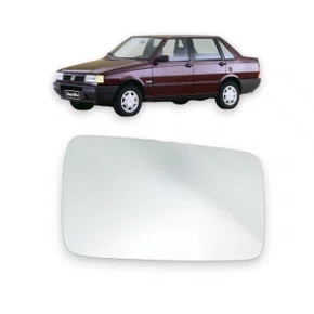 Lente Refil Retrovisor Uno Premio Elba 1984 a 1991 Esquerdo