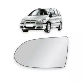Lente Refil Retrovisor Zafira 2001 a 2012 Lado Esquerdo