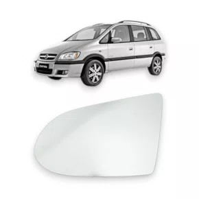 Lente Refil Retrovisor Zafira 2001 a 2012 Lado Esquerdo