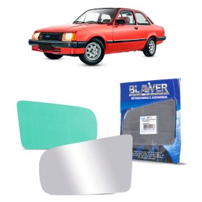Lente S/ Base Refil Retrovisor Chevette Chevy 1987 a 1993 Esquerdo Motorista BLAWER 