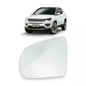 Lente S/ Base Refil Retrovisor Jeep Compass Esquerdo