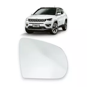 Lente S/ Base Refil Retrovisor Jeep Compass Direito