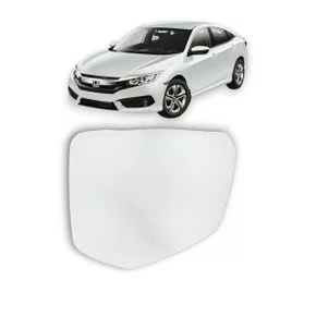 Lente S/Base Refil Retrovisor New Civic 2016 a 2019 Direito