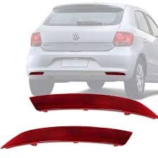 Lente Traseira Parachoque Refletor Gol G6 2013 a 2016 Lado Esquerdo Motorista 