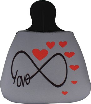 Lixeira Para Carro Em Neoprene Amor Infinito