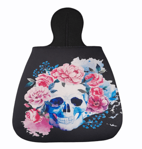 Lixeira Para Carro Em Neoprene Skull Flowers P2
