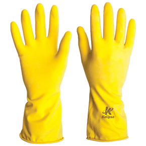 Luva Latex Amarela t.9-g KALIPSO