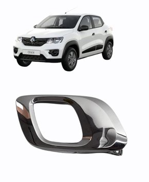 Macaneta Dianteira/Traseira Interna Kwid 2017 a 2021 Cromada Direita Caroneiro