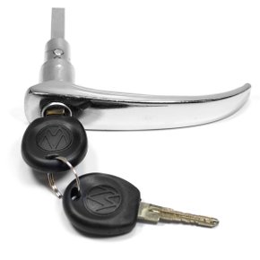 Maçaneta Ext. Porta Meio C/Chave Cromado Kombi Clipper 1975 a 1996