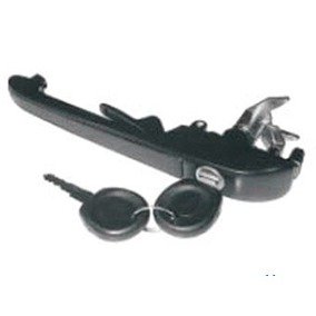 MACANETA EXTERNA PORTA C/CHAVE FRISO PRETO Maçaneta Externa Porta Esquerda C/Chave Friso Preto Gol Parati Voyage Saveiro  