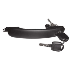 Macaneta Externa Porta Com Chave Pantógrafica Gol 2P 2000 a 2014 Preto Dianteira