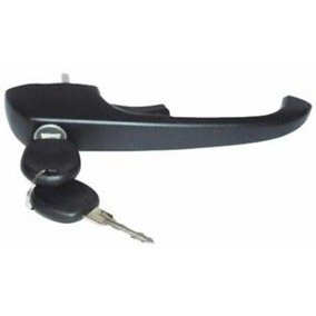 Maçaneta Externa Porta Diant Esq./ Dir. Metal Preto Kombi 1975 a 2013 