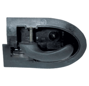 Maçaneta Interna Fiesta Courier 1995 a 2012 Preto Dianteira Direita Caroneiro