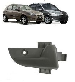 Maçaneta Interna Porta Celta Prisma 2006 a 2015 Preto Esquerdo Motorista