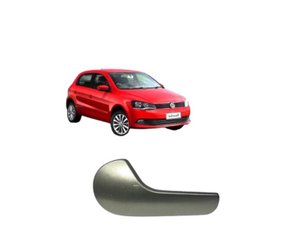 Macaneta Interna Porta Dianteira/Traseira Esquerdo Prata Gol Saveiro Voyage G6 2013 a 2016