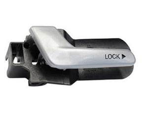 Maçaneta Traseira Interna Palio Strada Weekend 2003 a 2016 Prata Esquerdo Motorista