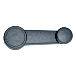 Manivela Regulador do Vidro Courier Ecosport Fiesta Ka Ranger 1997 a 2014 Preto Sem Lado