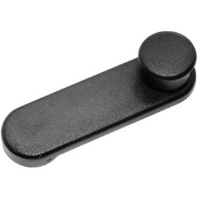 Manivela Regulador do Vidro Elba Fiorino Prêmio Uno 1985 a 2013 Preto Plástico Sem Lado