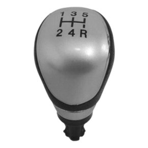 Manopla Bola De Cambio Focus 2009 a 2019 5 Marchas Preto e Prata com Arco Cromado