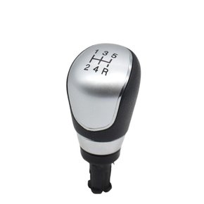 Manopla Bola De Cambio New Fiesta Ecosport Ka 2011 a 2019 Preta Com Lente Prata