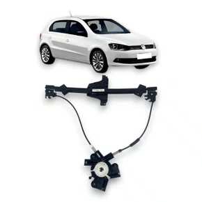 Máquina de Vidro Dianteira Elétrica Encaixe Original Gol Saveiro 2 Portas G5 G6 G7 2008 a 2020 Esquerdo Motorista