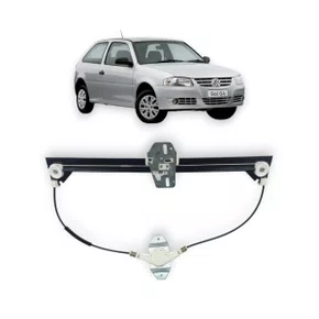 Máquina de Vidro Dianteira Manual Gol 2 Portas G2 G3 G4 2000 a 2014 Esquedo Motorista 