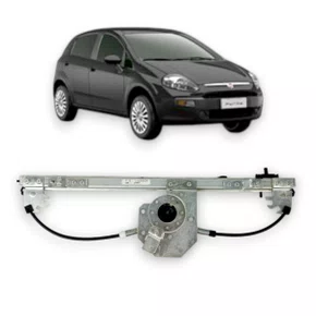 Máquina de Vidro Dianteiro Elétrica Mabuchi Punto 4 Portas 2006 a 2016 Direito Caroneiro