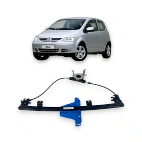 Máquina de Vidro Dianteiro Elétrico Encaixe Motor Bosch Fox 4 Portas 2003 a 2019 Direito Caroneiro