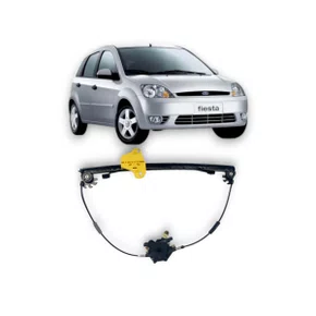 Máquina de Vidro Dianteiro Elétrico Encaixe Motor Mabuchi 8D Fiesta 4 Portas 2002 a 2014 Direito Caroneiro
