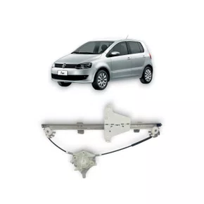 Máquina de Vidro Dianteiro Elétrico Encaixe Motor Mabuchi 8D Fox 4 Portas 2003 a 2019 Esquerdo Motorista