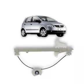 Máquina de Vidro Manual Fox 2009 a 2021 2 Portas Pino Baixo Lado Direito  