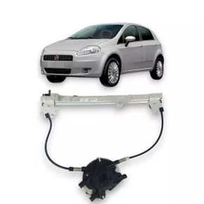 Máquina de Vidro Traseiro Elétrico Encaixe Mabuchi Punto 2006 a 2016 Direito Caroneiro