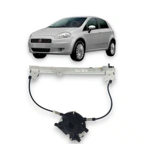 Máquina de Vidro Traseiro Elétrico Encaixe Mabuchi Punto Linea 2007 a 2017 Esquerdo Motorista