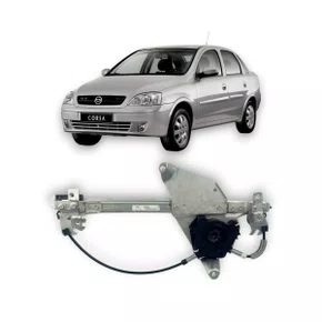 Máquina de Vidro Traseiro Elétrico Encaixe Motor Mabuchi Corsa Hatch GII 2002 a 2012 Direito Passageiro  