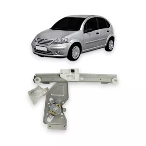 Máquina de Vidro Traseiro Elétrico Encaixe Motor Original C3 2002 a 2009 Direito Caroneiro