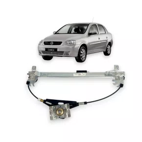 Máquina de Vidro Traseiro Manual Corsa Hatch Sedan 2002 a 2012 Esquerdo Motorista