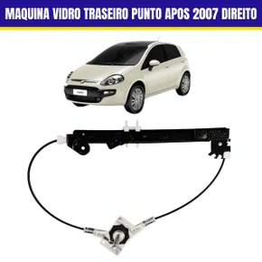 Maquina  De Vidro Traseiro Punto Apos 2007 Direito